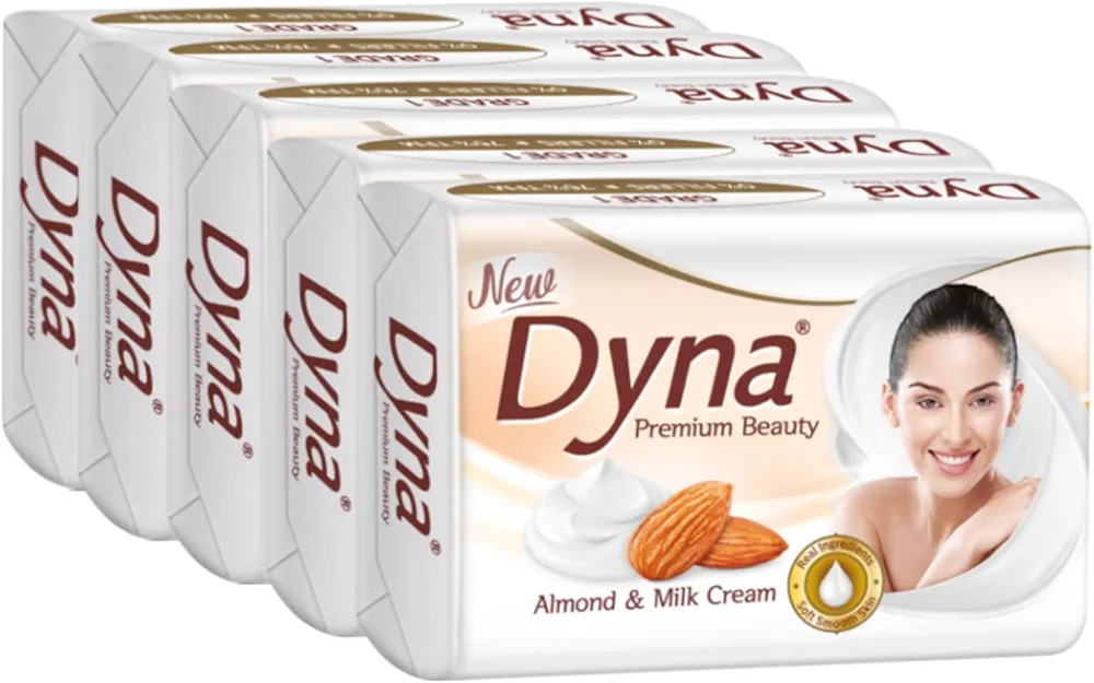 DYNA ALMOND & MILK SOAP 4+1 (100×5))