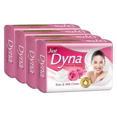 DYNA  ROSE & MILK CREAM SOAP 4+1 [100*5]