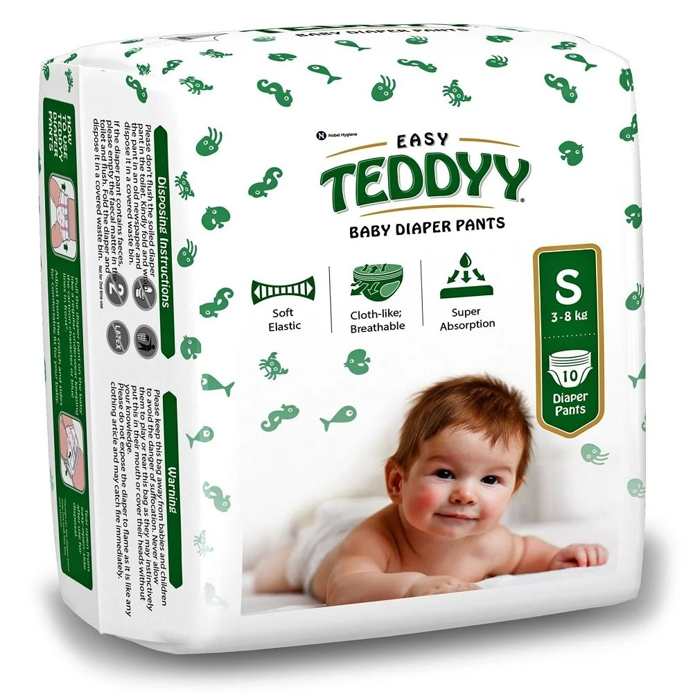 BABY DIAPER TEDDY S 10P