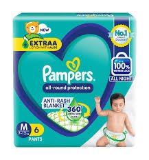 PAMPERS M 7-12(6P)